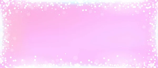 Fond de bannière blog rose avec bordure bokeh — Image vectorielle