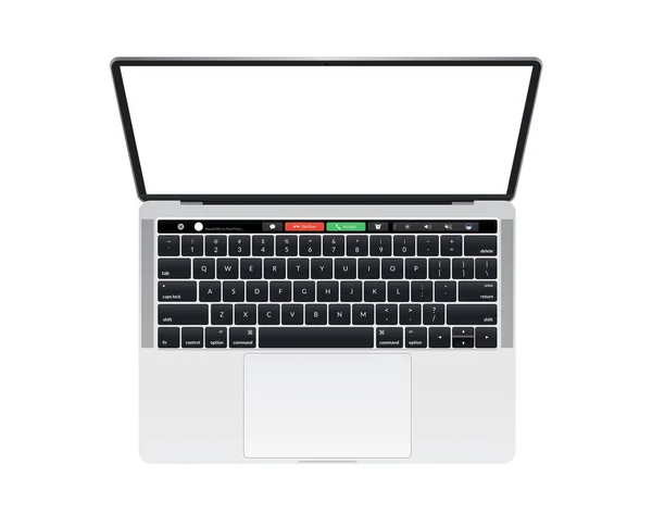 Apple Macbook Pro touch bar φορητό υπολογιστή κοροϊδεύω — Φωτογραφία Αρχείου