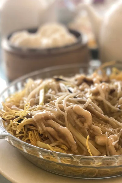 전통 중국 음식, 국수, 빵, teapod — 스톡 사진