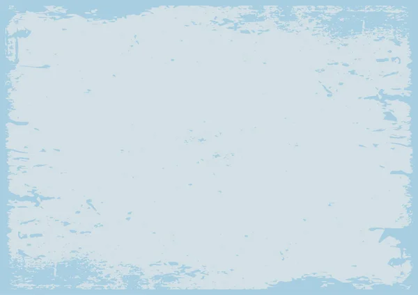 Pastel azul grunge texturizado fundo com fronteira — Vetor de Stock