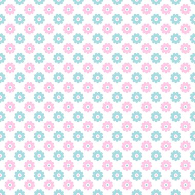 Pape kaydırma sorunsuz pastel pembe ve yeşil çiçek deseni Hediyelik