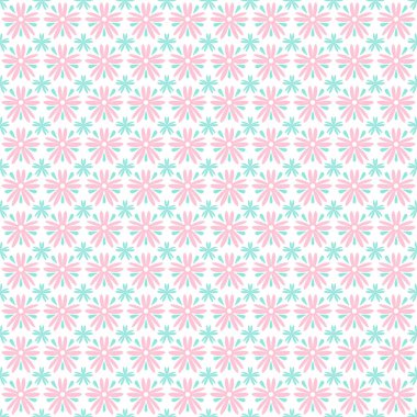 Pape kaydırma sorunsuz pastel pembe ve yeşil çiçek deseni Hediyelik