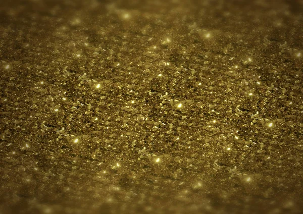 Sparkle cerah berkilauan emas latar belakang abstrak — Stok Foto