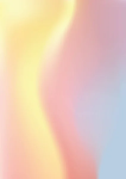 Gradient holographique fond de papier jaune, bleu et rose — Image vectorielle