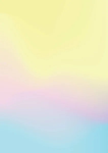 Gradiente olográfico fondo de papel amarillo, azul y rosa — Vector de stock