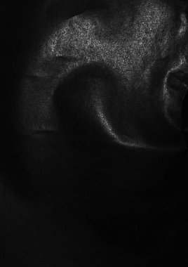 Buruşuk kağıt boş soyut siyah dokulu 