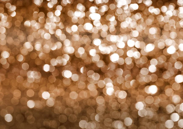 Golden bokeh scintillante luminoso sfondo astratto — Foto Stock