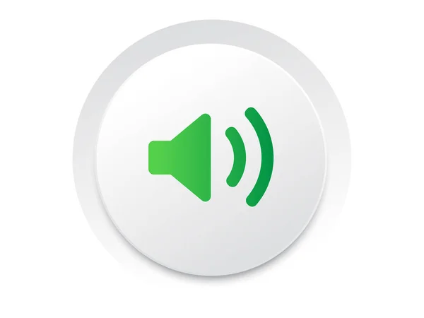 Interfaz de música de interfaz de usuario simple círculo sonido unmute botón vecto — Vector de stock
