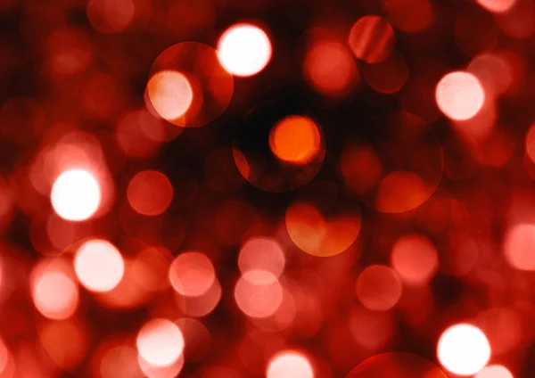 Boże Narodzenie czerwony bokeh lśniące jasne streszczenie tło — Zdjęcie stockowe