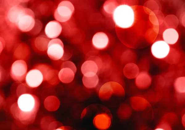 Natale bokeh rosso scintillante luminoso sfondo astratto — Foto Stock