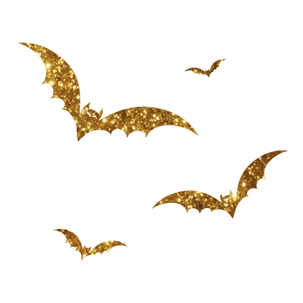 Morcego de elemento de design laranja e preto Halloween — Vetor de Stock