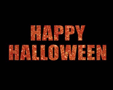 Altın glitter izole tatil kelime Cadılar Bayramın kutlu olsun