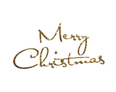 Altın glitter kelime Congrats yazma el izole