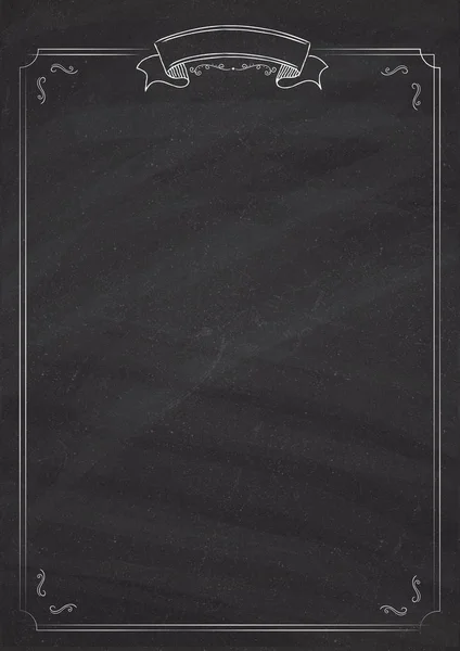 Vector retro menuachtergrond blackboard — Stockvector