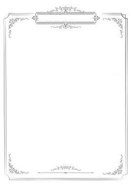 Kenarlık dikey retro menü beyaz boş geçmiş