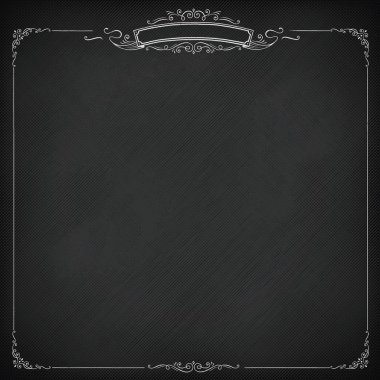 Kare vektör retro tahta arka plan ile sınır