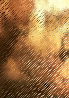 Çizgi deseni ile crumped altın kağıt arka plan