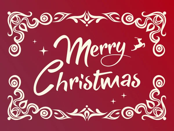 Degrade kırmızı mutlu Noeller word ile süs grafik kenarlık