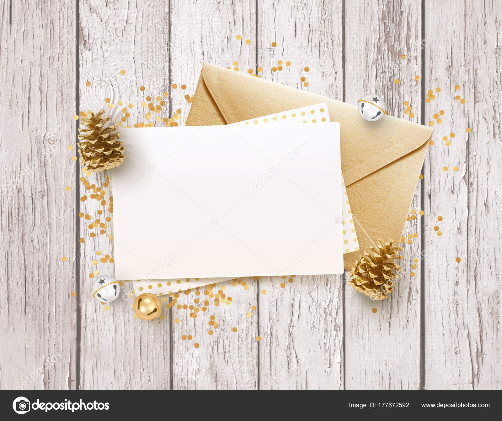 Download Golden Envelope And Blank Memo Paper Mock Up Design Template Stock Photo C Cougarsan 177672592 PSD Mockup Templates