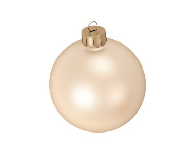 İzole elegance altın Christmas dekoratif topu