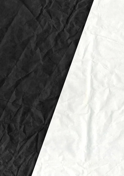 Preto Branco Branco Crumpled Grungy Texturizado Fundo Papel — Fotografia de Stock