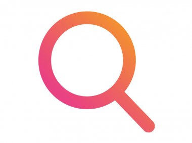 İzole degrade vektör renkli arama satırı simgesi