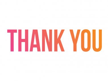 Degrade izole standart yazı tipi word teşekkür ederim vektör