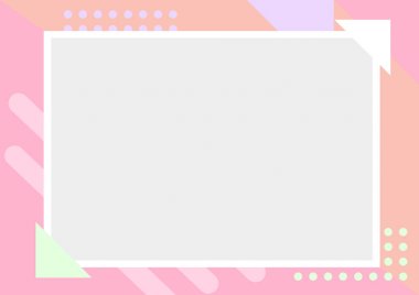 Basit sağlam ve pastel renkli geometrik desen arka plan