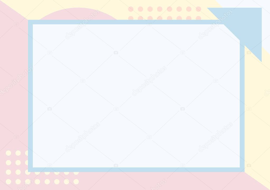 Simple solid and pastel color geometric pattern background