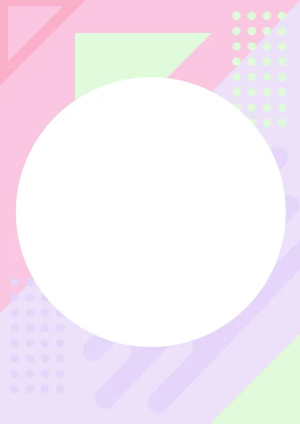 Simple couleur unie et pastel fond de motif géométrique — Image vectorielle