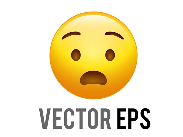 Izolovaný Vektorový Gradient Děsivé Strašidelné Hrozné Postavy Tvář Ikona — Stockový vektor
