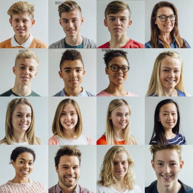 High School Headshot Collage clipart