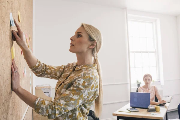 Líder femenina enseñando a un nuevo empleado —  Fotos de Stock