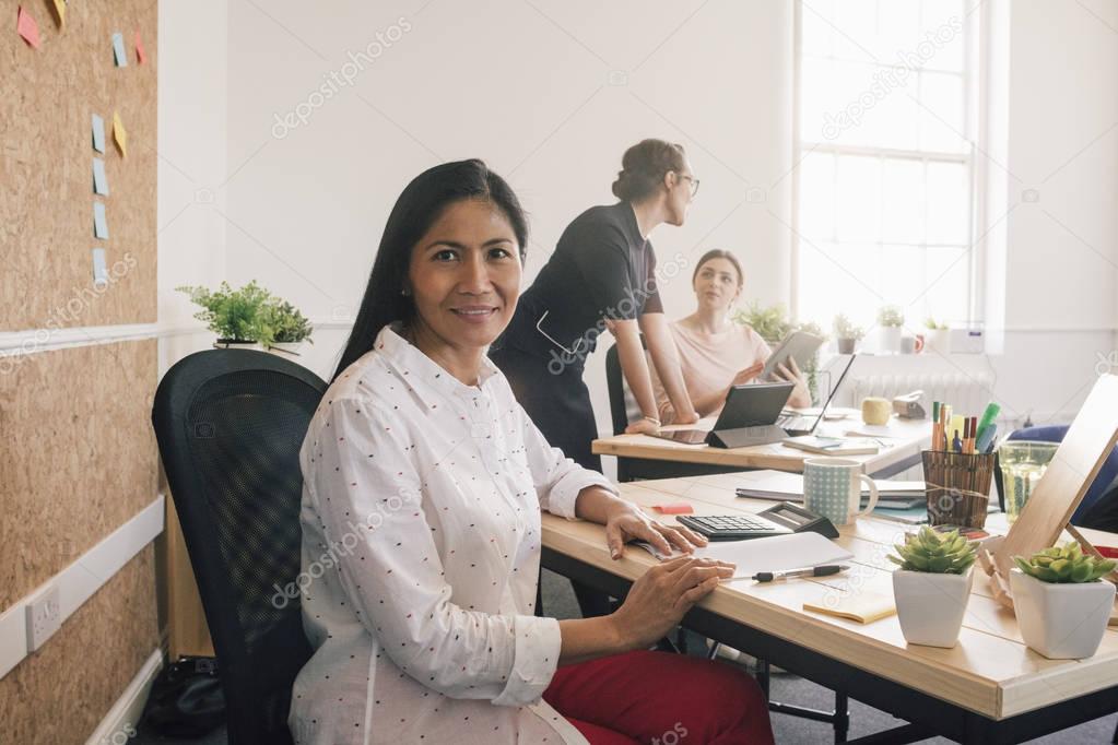 Portrait Of A Woman At Work