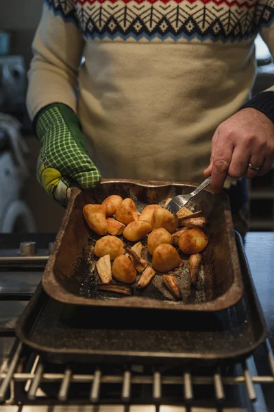 Patate arrosto e pastinache — Foto Stock