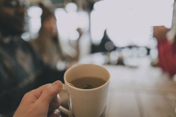 Hand Holding Coffee Royalty Free Stock Images