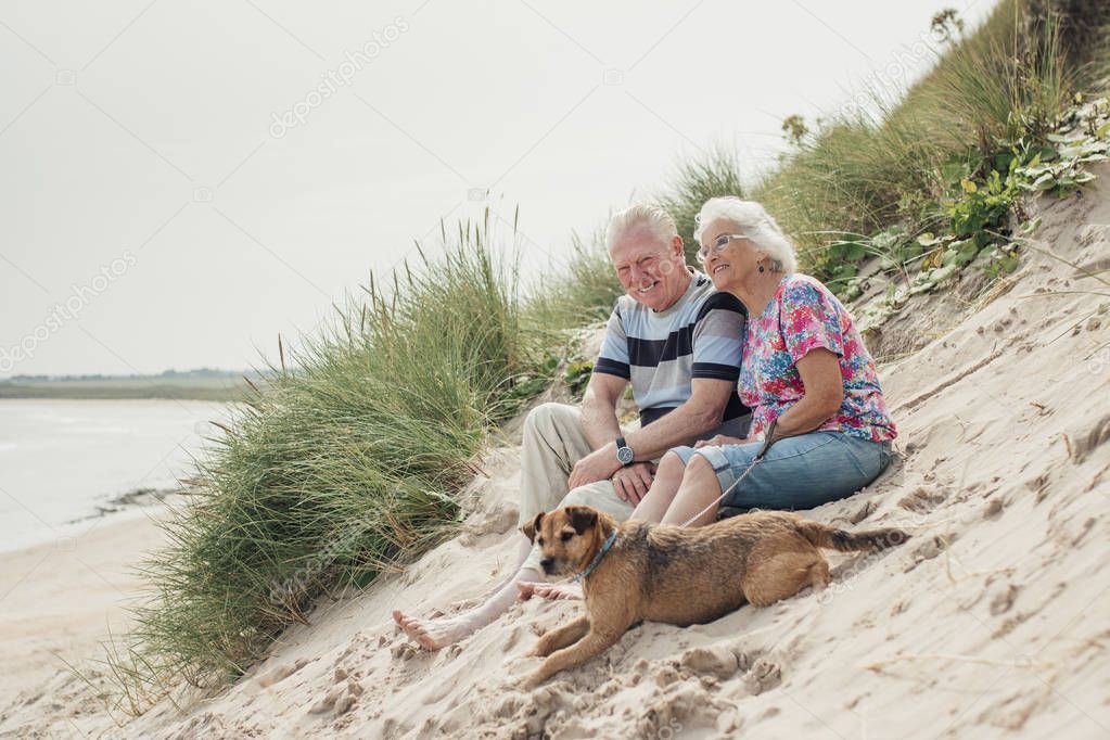 Couple Relaxing on the Beach