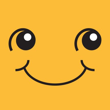 Gözler ve ağız ile güler yüz