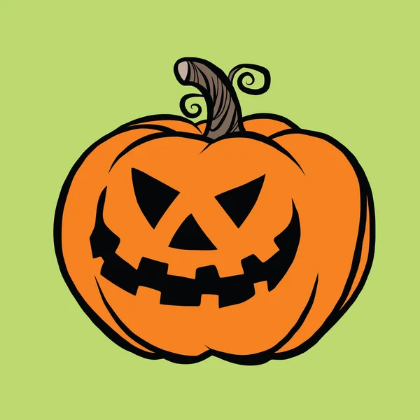 Mal Halloween citrouille — Image vectorielle