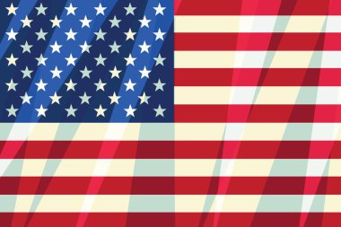Özgürlüğün, ABD bayrağı yıldız çizgili Amerikan sembolü vatansever