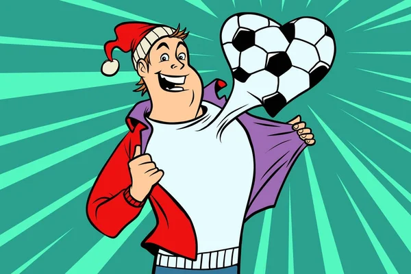 スポーツのファンがサッカーを愛しています。 — ストックベクタ