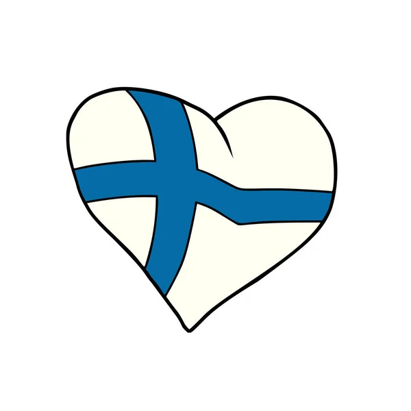 Finlandia serca, patriotyczny symbol — Wektor stockowy