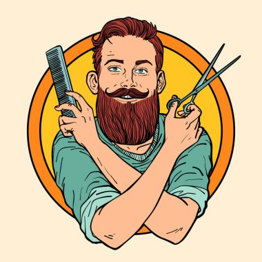 hipster Kuaför, makas tarak, berber dükkanı