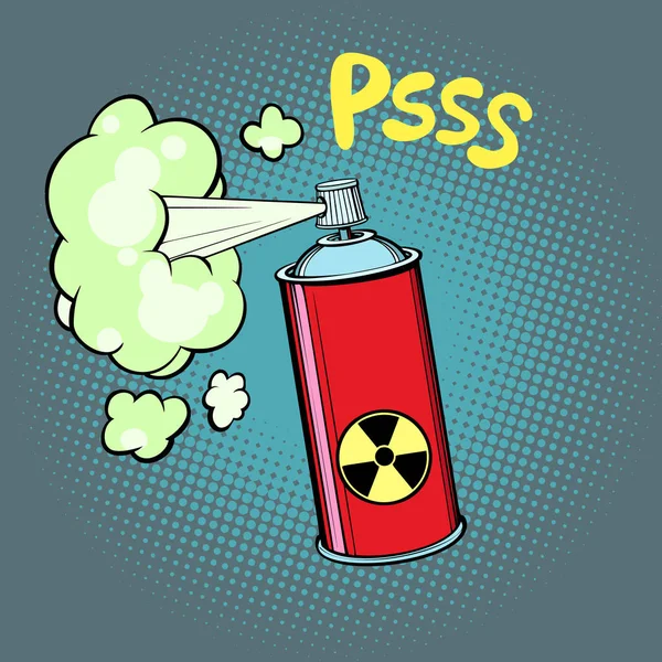 Radioactive waste gas — Stock Vector