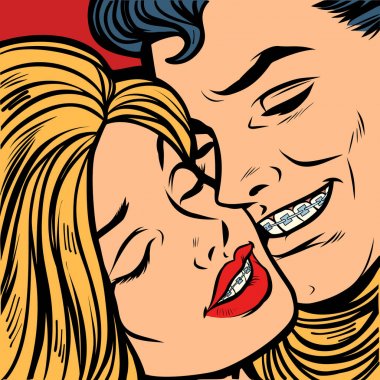 Erkek ve kadın dişlerde parantez içinde