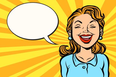 Gülümseyen güzel kadın