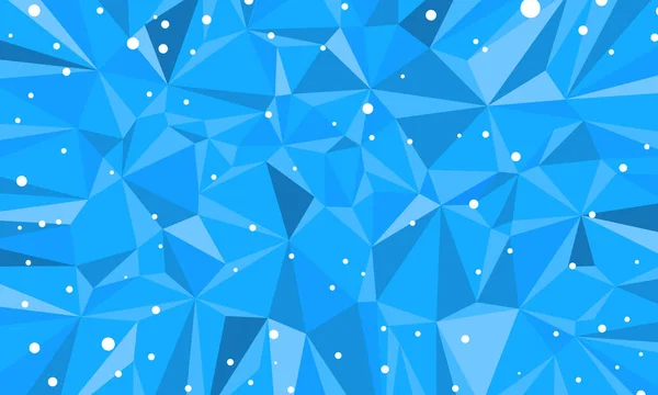 Blaues Dreieck abstrakter Hintergrund Weihnachten und Neujahr — Stockvektor