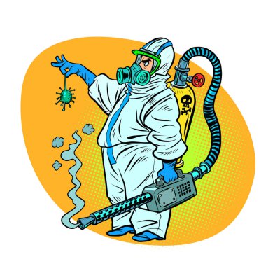 İlaçlamacı koronavirüsü öldürdü.