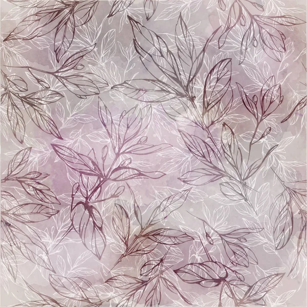 seamless floral pattern with graphic leaves. seamless floral background