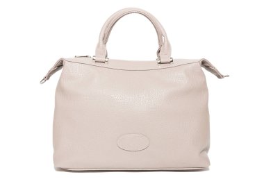 Beyaz bir arka planda kadın çanta